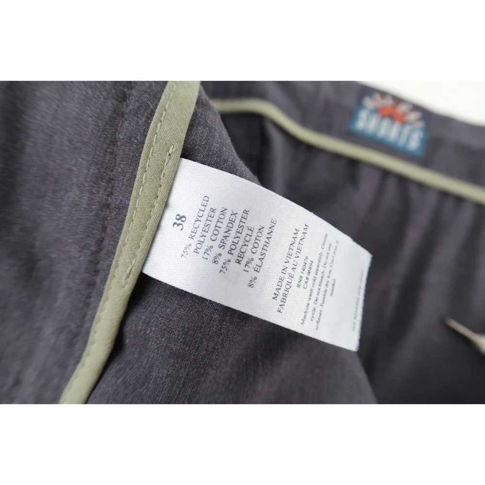 Faherty Belt Loop All Day Shorts Mens 38 Charcoal Hybrid Performance Stretch